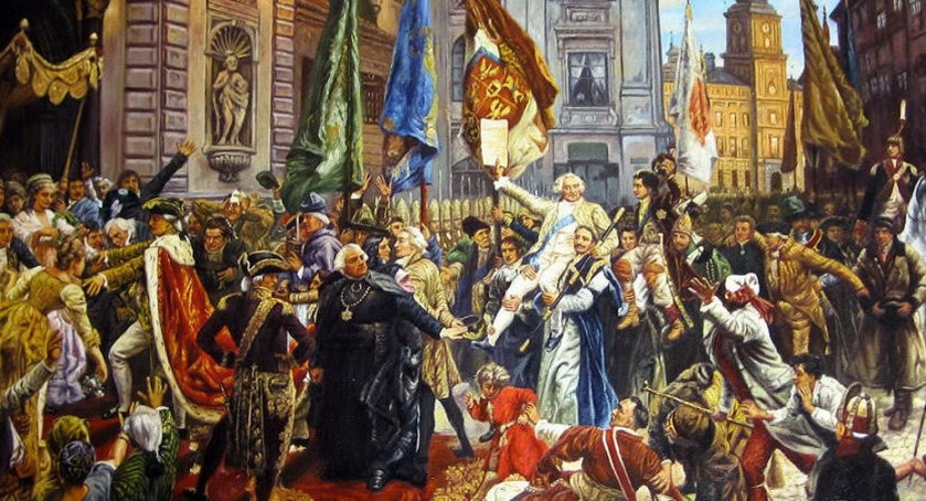 Pierwsza polska konstytucja z 3 Maja 1791 r. nigdy nie weszła w życie („Konstytucja 3 Maja 1791 roku”, Jan Matejko)