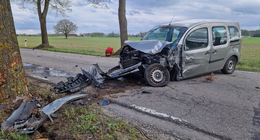 Do wypadku doszło 2 maja w Hucie Szklanej (Fot. OSP Wieleń)