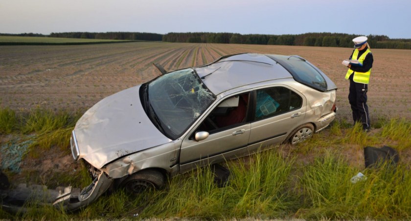 Do tragedii doszło na a trasie między Poborczem a drogą wojewódzką nr 188 (Fot. KPP Złotów)