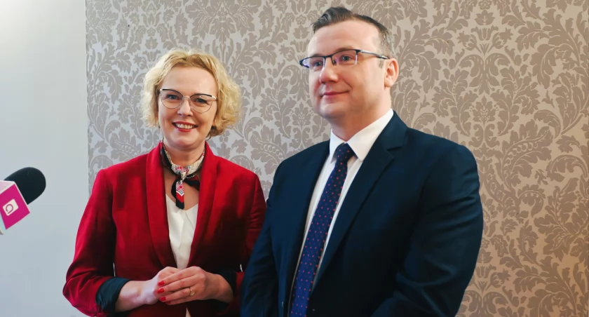 Monika Piotrowska ogłosiła oficjalnie swój start w wyborach i przedstawiła swojego zastępcę (Fot. Agnieszka Świderska)