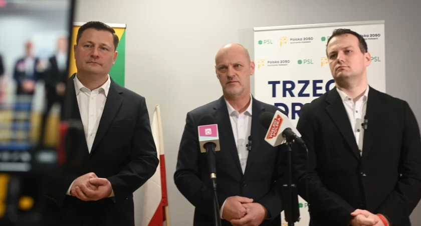 Konferencja prasowa Adama Lubońskiego jako oficjalnego kandydata na prezydenta Piły (Fot. Agnieszka Świderska)