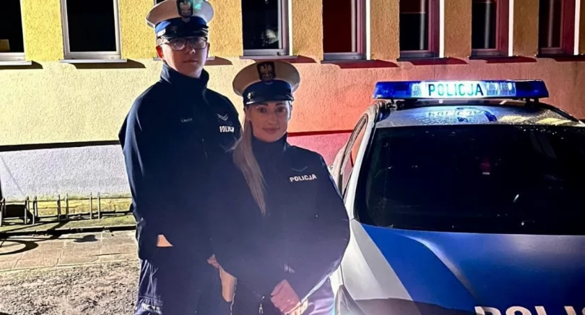 Patrol czarnkowskiej policji pomógł ciężarnej w zagrożonej ciąży (Fot. KPP Czarnków)