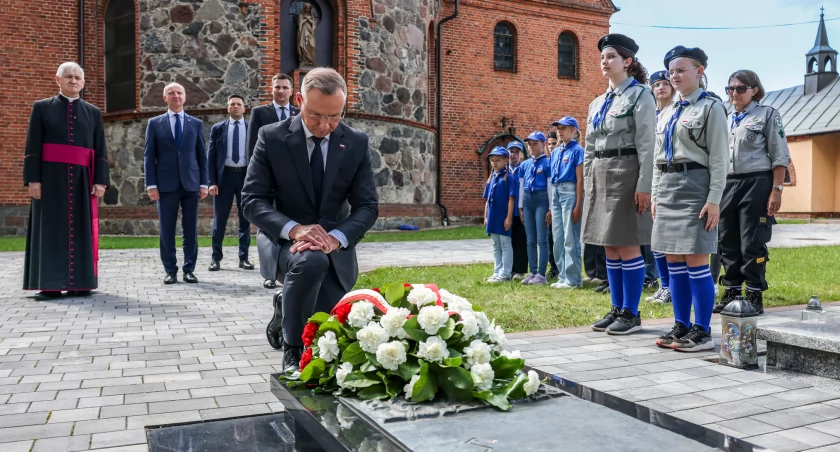 Prezydent Andrzej Duda na uroczystości w Zakrzewie (fot. Marek Borawski /KPRP)