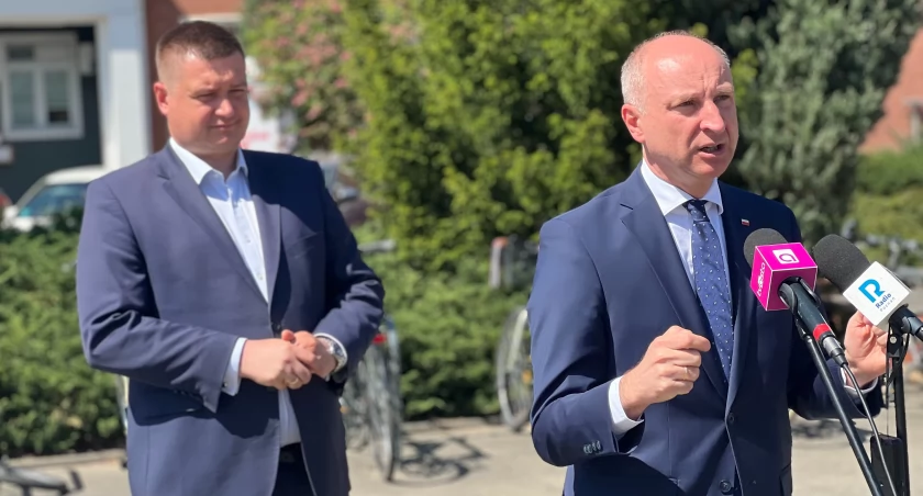 Poseł Marcin Porzucek i minister w kancelarii Prezydenta RP Wojciech Kolarski (fot. X/Wojciech Kolarski)