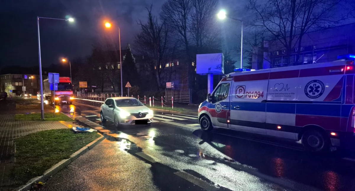 Do pierwszego wypadku doszło na alei Niepodległości (Fot. KPP Piła)