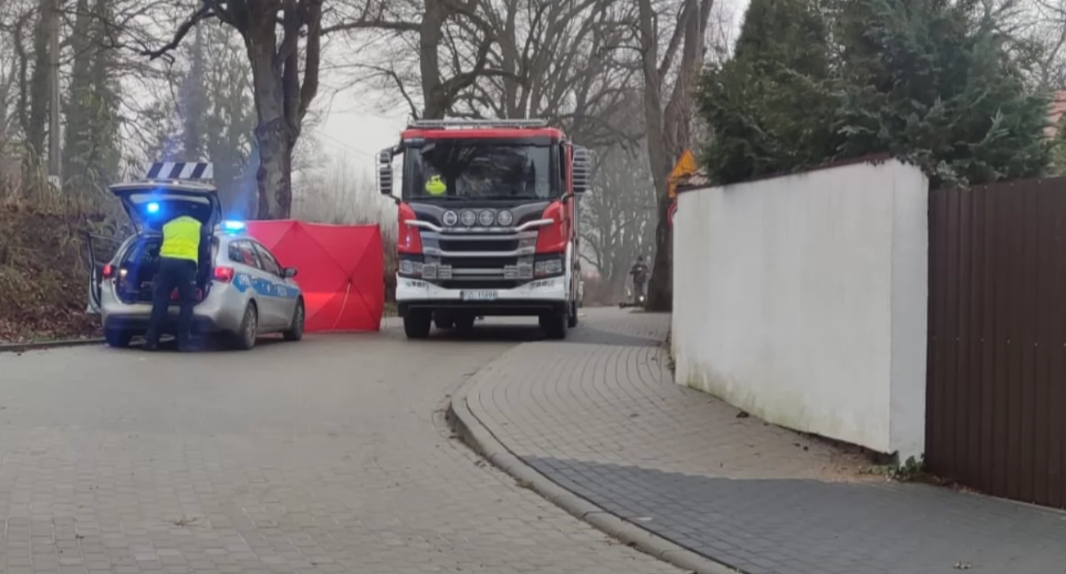 Do tragedii doszło na niestrzeżonym przejeździe przy ulicy Kolejowej w Jastrowiu (Fot. OSP Jastrowie)
