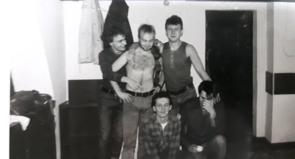  Jarosław „Szczepan” Szczepaniak w legendarnej już Kulturce (Fot. Archiwum Dariusz Kułak)