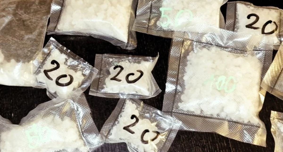 Kryminalni z Wągrowca przejęli blisko 1,3 kilograma narkotyków (Fot. KPP Wągrowiec)