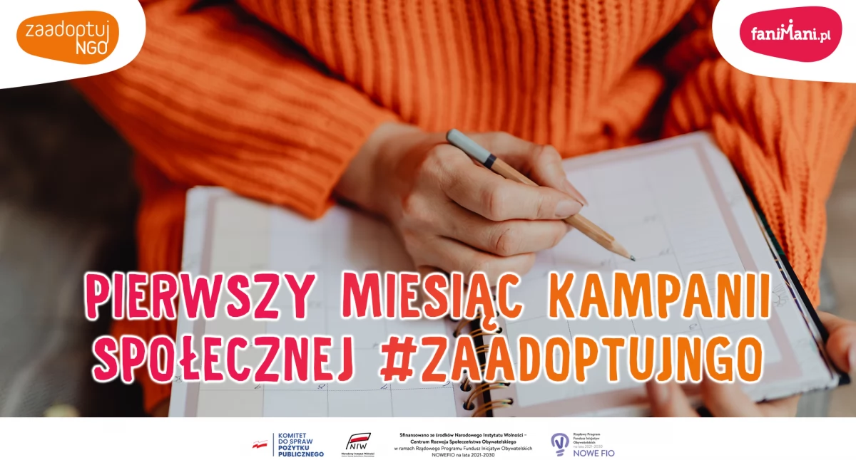 Akcje, Pierwszy miesiąc kampanii społecznej #ZaadoptujNGO - zdjęcie, fotografia