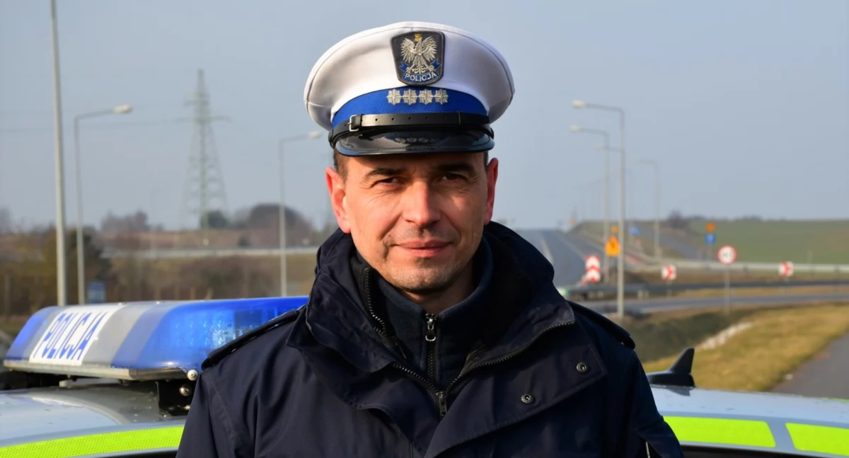 Aspirant sztabowy Marcin Wylegała - nowy szef drogówki w Czarnkowie (Fot. KPP Czarnków)