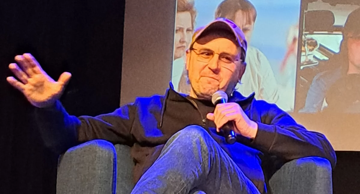Adam Woronowicz gościł w wieleńskiej Mediatece (Fot. NCK Wieleń)