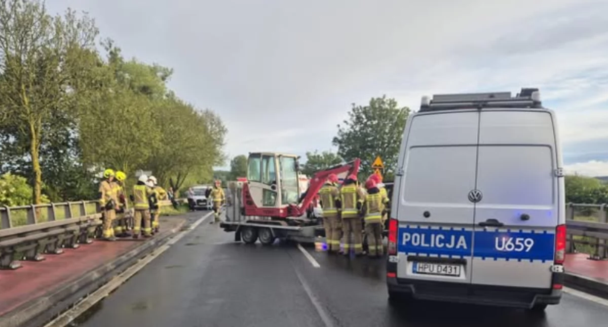Do wypadku doszło na DK 11 w Ujściu (fot.  KPP Piła)