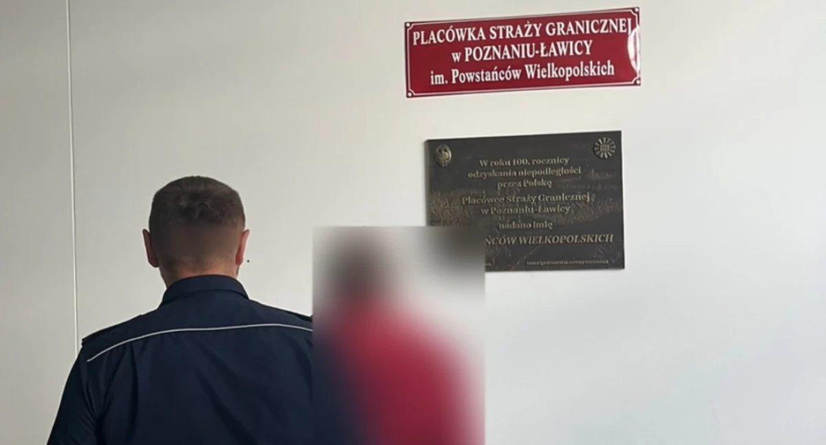 Obywatel Ukrainy za złamanie dożywotniego zakazu kierowania pojazdami został deportowany (Fot. KPP Czarnków)