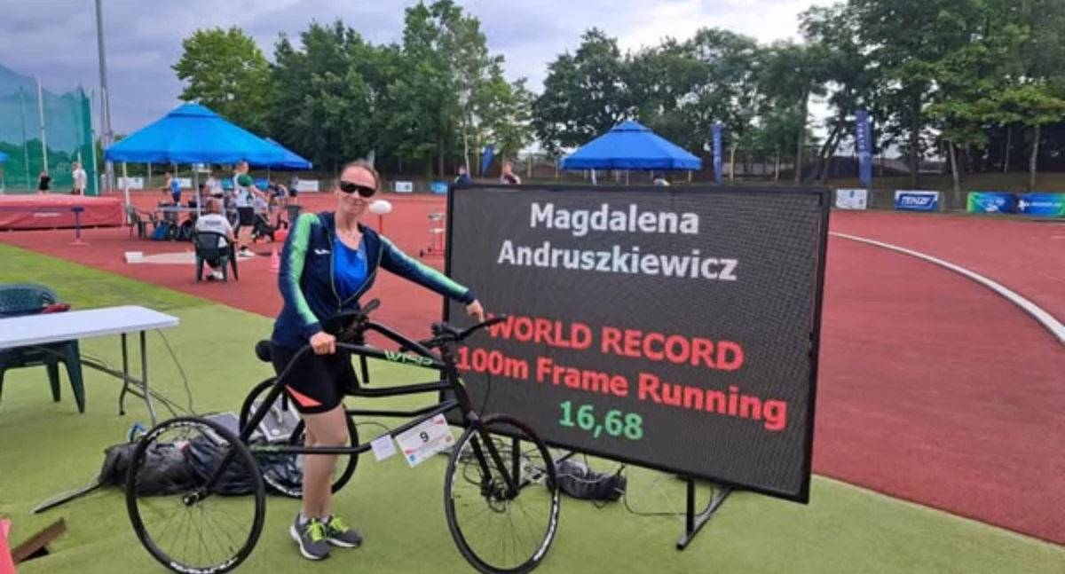Magdalena Andruszkiewicz w Szczecinie pobiła czwarty rekord świata w ciągu jednego miesiąca (Fot. FB Wiecznie Bazgrająca)