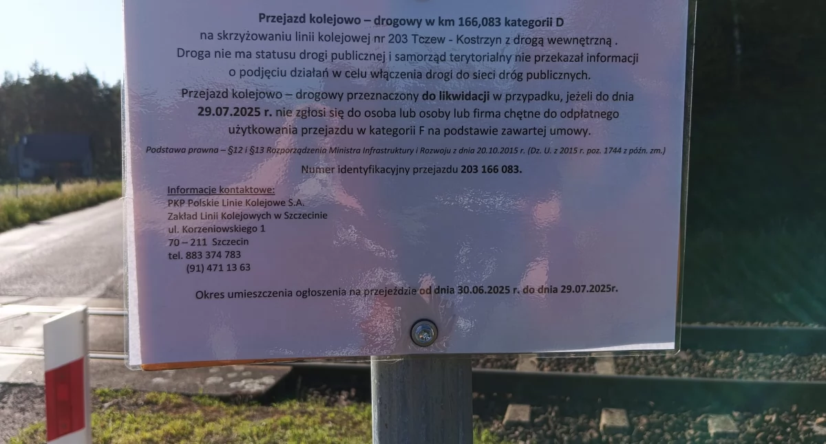 PKP PLK planuje likwidację dwunastu przejazdów na terenie gminy Krajenka (Fot. PilaOnline.pl)