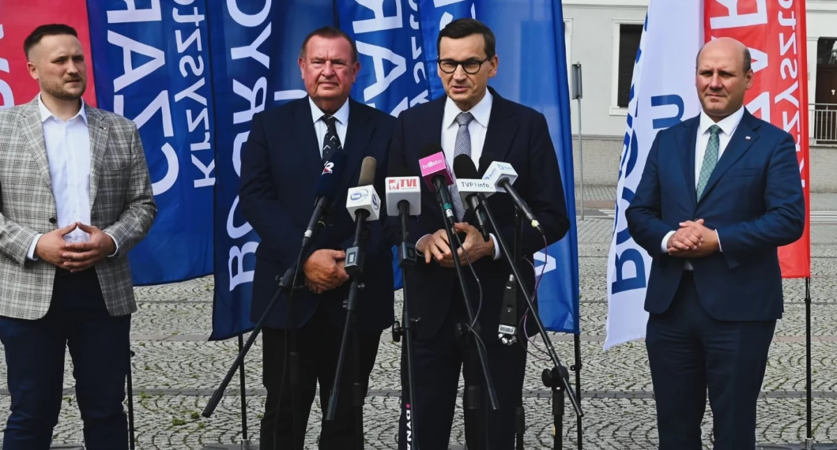 ​​​​​​​Mateusz Morawiecki odwiedził w piątek powiat czarnkowsko-trzcianecki (Fot. Agnieszka Świderska)