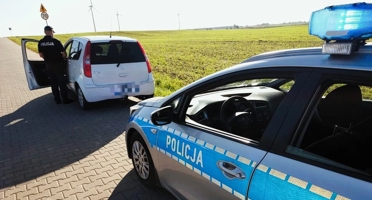 51-letni mieszkaniec powiatu chodzieskiego został zatrzymany podczas rutynowej kontroli drogowej (Fot. KPP Chodzież)