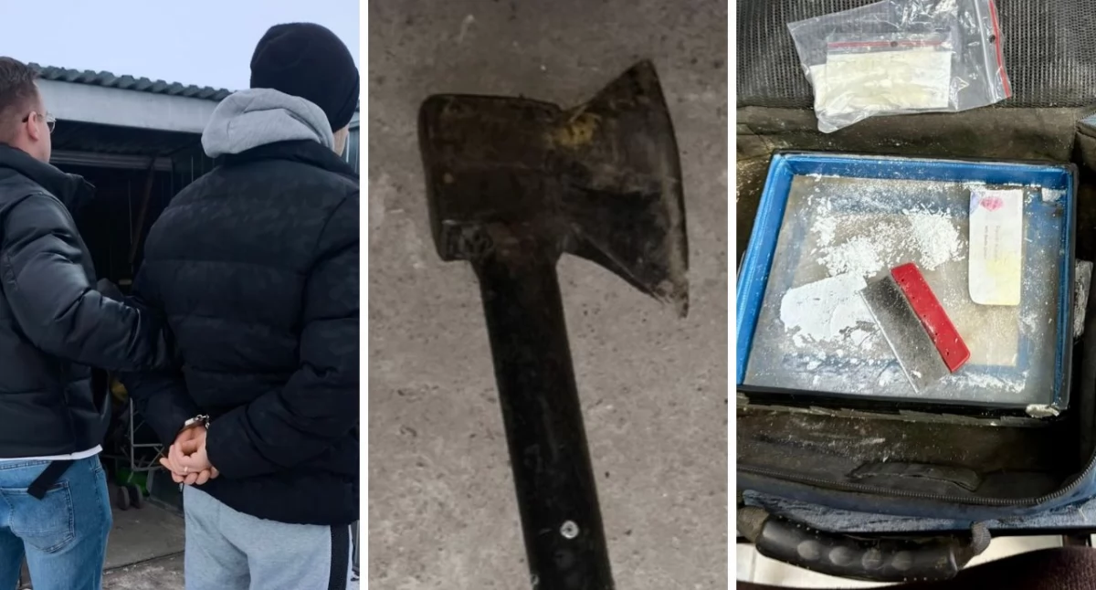 Sprawcami kradzieży okazali się dwaj mieszkańcy gminy Miasteczko Krajeńskie w wieku 38 i 45 lat. Przy jednym z nich znaleziono też narkotyki (Fot. KPP Piła)