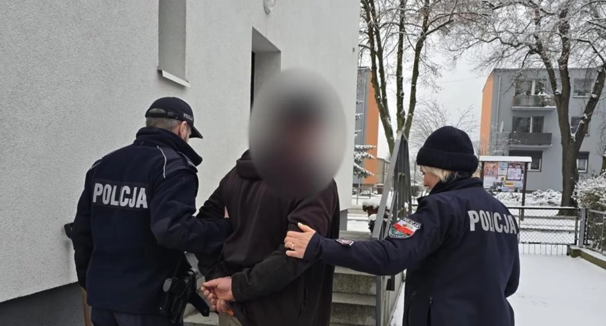 Pijany kierowca odpowie również za jazdę bez uprawnień (Fot. KPP w Czarnkowie)