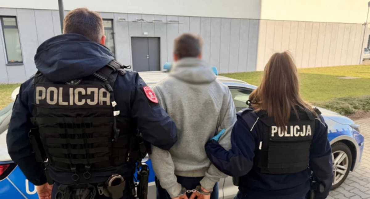 27-letni Pilanin trafił do aresztu pod zarzutem dokonania dwóch rozbojów (Fot. KPP Piła)