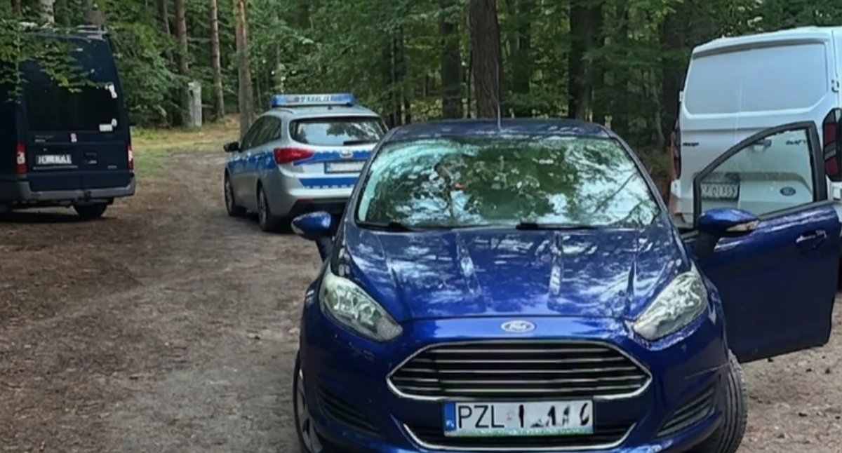 Pijani kierowcy zostali zatrzymani na parkingu leśnym przy trasie Okonek - Lędyczek (fot. KPP Złotów)