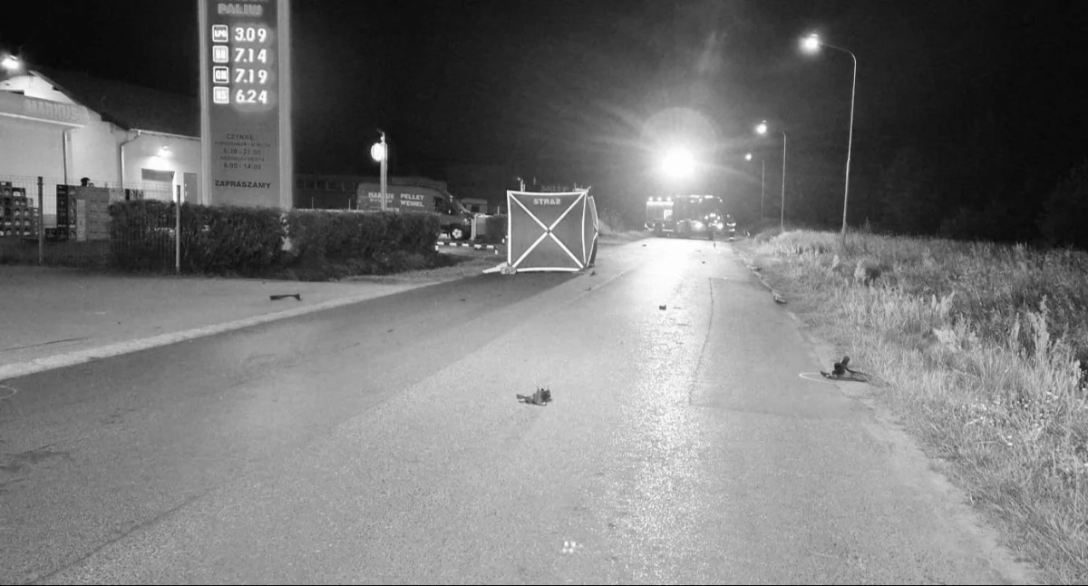 Śmiertelny wypadek na ulicy Szamotulskiej w Połajewie (OSP Połajewo)