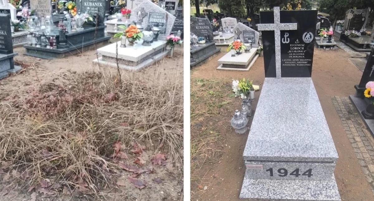 Po grobie Eugeniusza Lorocha nie został nawet ślad. Teraz w tym miejscu stanie pomnik (Fot. Stowarzyszenie Pilscy Patrioci) 
