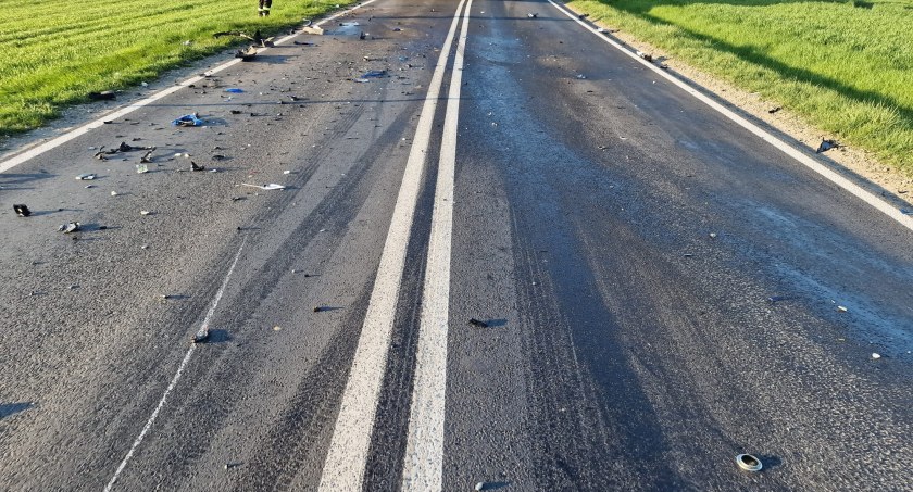 Fot. KP PSP Czarnków/ Śmiertelny wypadek motocyklisty w Dębe