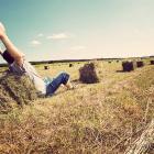 Free man in a field