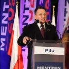 Sławomir Mentzen na spotkaniu w Parku na Wyspie w Pile (fot. FB/Sławomir Mentzen)