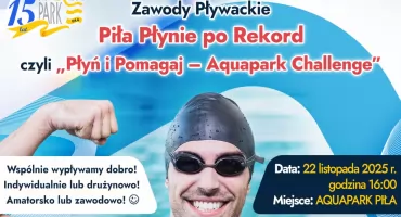Piła Płynie po Rekord! Charytatywne zawody pływackie już 22 listopada w pilskim Aquaparku