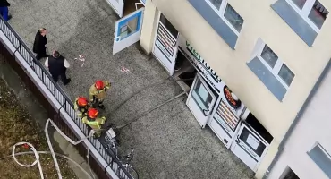 Groźny pożar w centrum Złotowa. To mógł być gaz