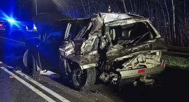 Groźna kolizja na DK10. Matka i 2-miesięczne dziecko opuścili szpital