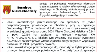 Informacja Publiczna Burmistrza Miasta Chodzieży