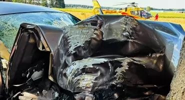 Groźny wypadek pod Złotowem. 21-latka ciężko ranna
