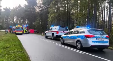 Śmiertelny wypadek na drodze Piła – Kaczory. Droga zablokowana